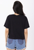 Blusa Semi Cropped Kombi Meia Malha Preta - comprar online