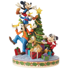 Mickey And Friends Decorate The Tree - Jim Shore