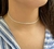 Choker de Prata Riviera Zircônias