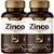 Kit 2 x Zinco Quelato Bisglicinato 500mg 120 Cápsulas Suplemento