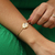 Bracelete Oval Orgânico Banhado a Ouro 18k - comprar online