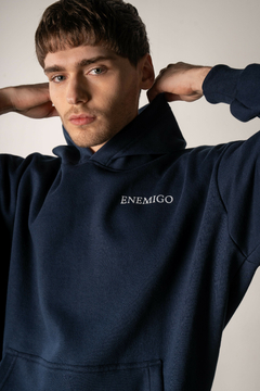 Hoodie "Enemigo - Owner's Club" - Steel Blue en internet