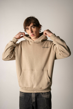 Hoodie "Enemigo - Owner's Club" - Toasted Beige