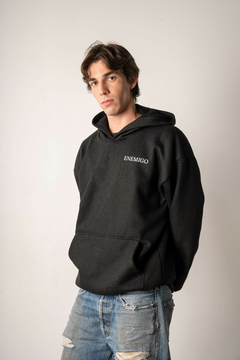 Hoodie "Enemigo - Owner's Club" - Black Noir en internet