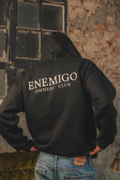 Hoodie "Enemigo - Owner's Club" - Black Noir - tienda online