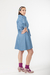 Vestido Marie Denim Sky Blue - Buena Jarana