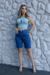 Jorts Jeans Feminino