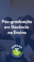 Pós-graduação em Docência no Ensino Religioso