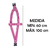 Imagem do Peitoral Americano Nylon 30mm Com Guia Amortecedor 70cm Rosa 54001 (54001rosa)