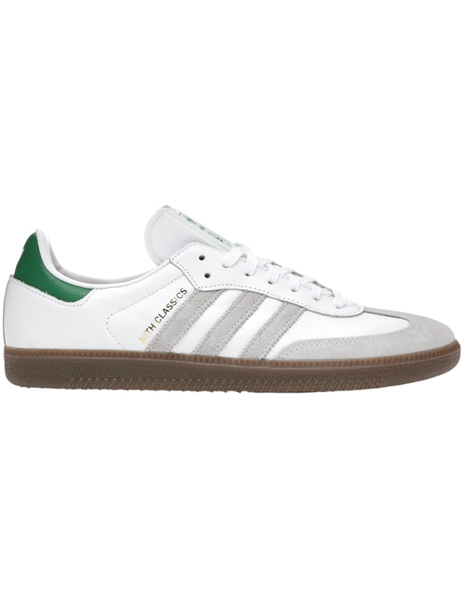 TENIS ADIDAS SAMBA OG KITH CLASSIC BLANCOS CON VERDE