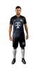 BAYERN BLACK NIÑOS - CAMISETA FUTBOL KAPHO - KAPHO DEPORTES MAYORISTA