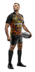 EXETER CHIEFS BLACK ADULTOS - CAMISETA RUGBY KAPHO - KAPHO DEPORTES MAYORISTA