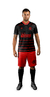 FLAMENGO NEGRO NIÑOS - CAMISETA FUTBOL KAPHO - KAPHO DEPORTES MAYORISTA