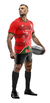 GALES DRAGON ROJO ADULTOS - CAMISETA RUGBY KAPHO - tienda online