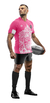 PARIS SF CITY PINK ADULTOS - CAMISETA RUGBY KAPHO - KAPHO DEPORTES MAYORISTA