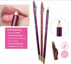 Deineador de labios con sacapuntas pink 21