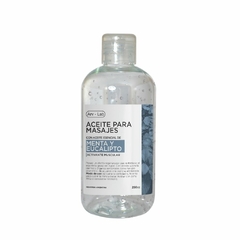 Aceite base corporal de menta y eucalipto x250cc