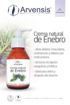 Crema natural de enebro 100g c/v