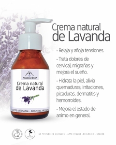 Crema natural de lavanda 100g c/v