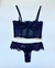 Conjunto Lingerie Renda Atenas Azul Marinho