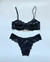 Conjunto Lingerie Renda Paris Preto