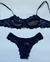 Conjunto Lingerie Renda Paris Azul Marinho na internet