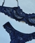 Conjunto Lingerie Renda Paris Azul Marinho - comprar online