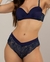 Conjunto Lingerie Renda Veneza Azul Marinho