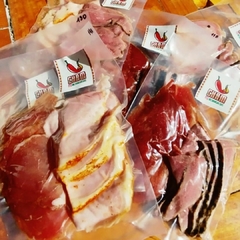 Cortes de Carnes Ahumadas Picantes Fileteadas 200gr. - tienda online