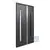 Puerta Pivotante Grafito Vidrio Lateral Mod. 81 - Pavir - comprar online