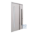 Puerta Pivotante Grafito Vidrio Lateral Mod. 81 - Pavir