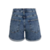 Short Curto Jeans Com Barra Dobrada Azul - comprar online