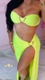 Conjunto Resort - Biquíni Amarelo Neon + Saída de Banho