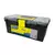 Caja portaherramientas plástica con broches plásticos y organizador color negro 22" x 10" - 143202