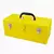 Caja portaherramientas metálica color amarillo con charola 23" x 9" x 7" - CM24