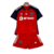 Kit Infantil Universidad do Chile II Adidas 23/24 - Vermelho com detalhes em azul