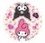 Platos Kuromi y Melody x 8