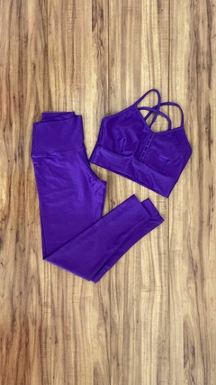 Conjunto compressão roxo