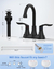 Grifo De Baño Gele Negro Mate- 360° Llave Para Lavamanos - Master Saldos