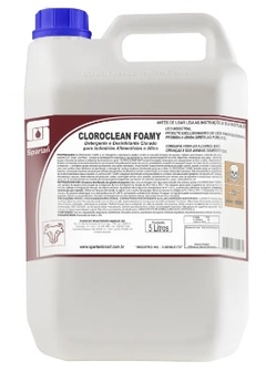 CLOROCLEAN FOAMY - DETERGENTE E DESINFETANTE CLORADO - 5 LITROS