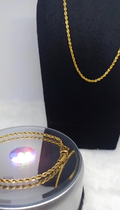 Conjunto de Corrente e Pulseira/ Cordão Bahiano - Elos Gold Acessórios 