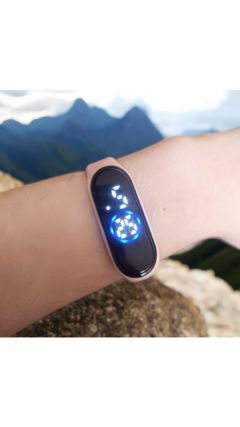 Imagem do Relógio Led, com uma pulseira Miband, extra na compra/A Prova D'água