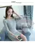 Women's new Pullover V-neck versatile white bottomed sweater elastic slim long sleeve sweater