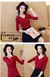 Women's new Pullover V-neck versatile white bottomed sweater elastic slim long sleeve sweater en internet