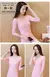 Women's new Pullover V-neck versatile white bottomed sweater elastic slim long sleeve sweater - MenPer Store