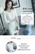 Women's new Pullover V-neck versatile white bottomed sweater elastic slim long sleeve sweater - tienda en línea