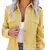 Women Jackets Coat Single Breasted Long Sleeve Jackets Turn Down Collar Corduroy Yellow Cardigan Coats Pockets Streetwear Spring - comprar en línea