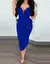 Dresses Women Sexy Night Out Plunge Glitter Ruffle Hem Backless Sleeveless Fashion Bodycon Party Dress 2024 Summre Vestidos - tienda en línea