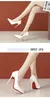 35-45 fruit color 12cm high heels, ultra-fine heels for women's shoes, shallow mouthed pointed patent leather single shoes