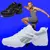 Imagen de Dance Shoes Man Ladies Modern Soft Outsole Jazz Sneakers Leather Mesh Breathable Lightweight Female Dancing Fitness Shoes Sport